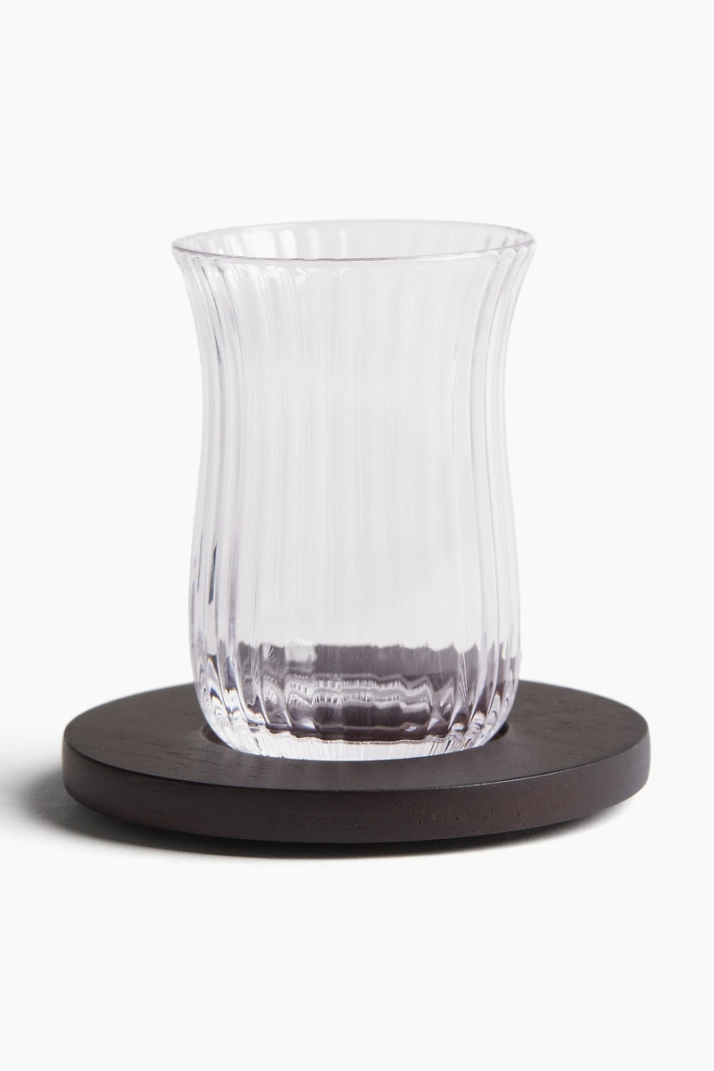 6-pack tea glasses with saucers