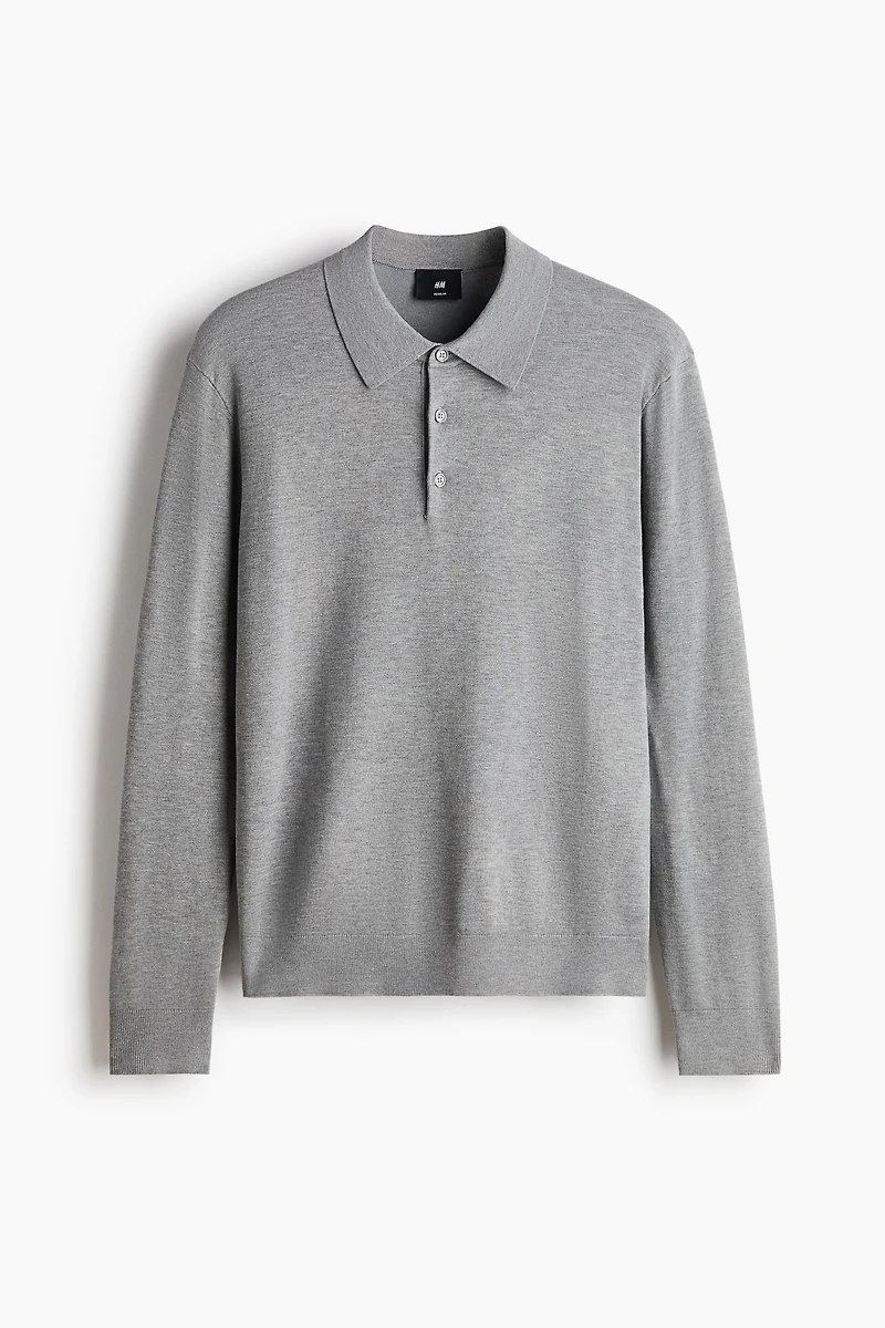 Polo classique en tricot fin