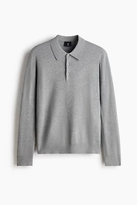 Polo classique en tricot fin