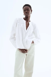 Embroidered Cotton Blouse