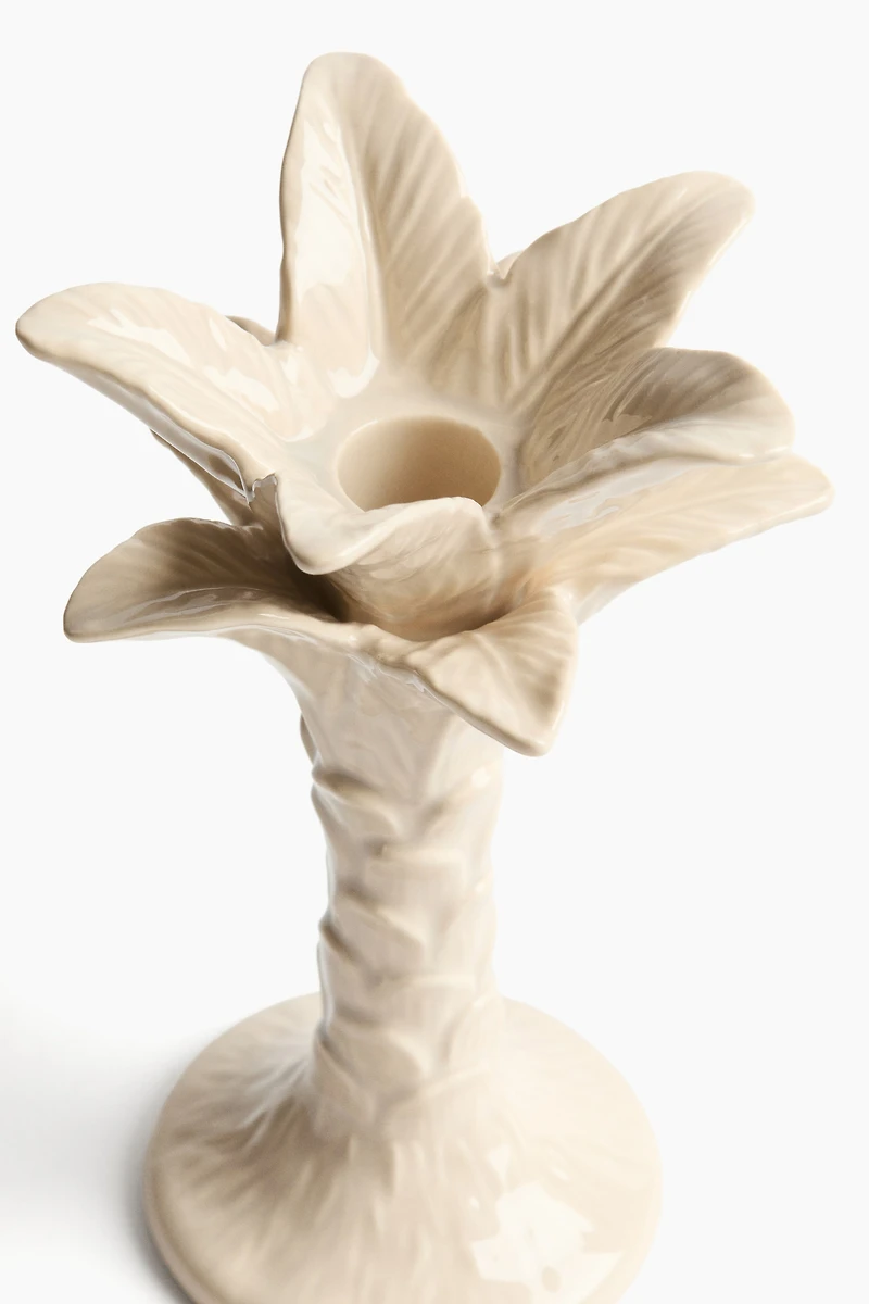 Large Palm Tree Candlestick