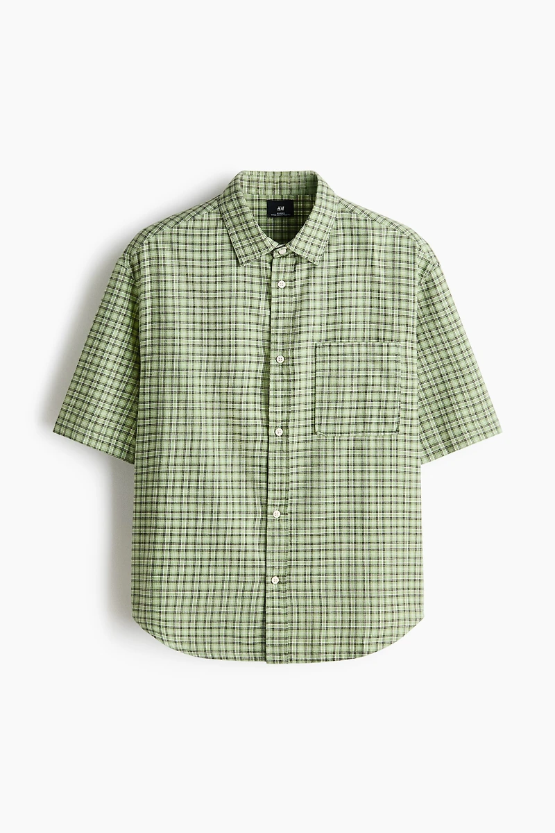 Relaxed-Fit Cotton Flannel Shirt