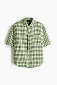 Relaxed-Fit Cotton Flannel Shirt