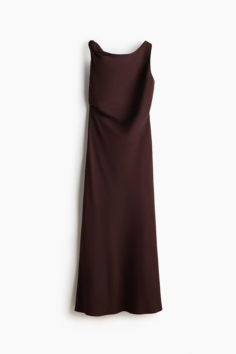 Robe sans manches en lin mélangé