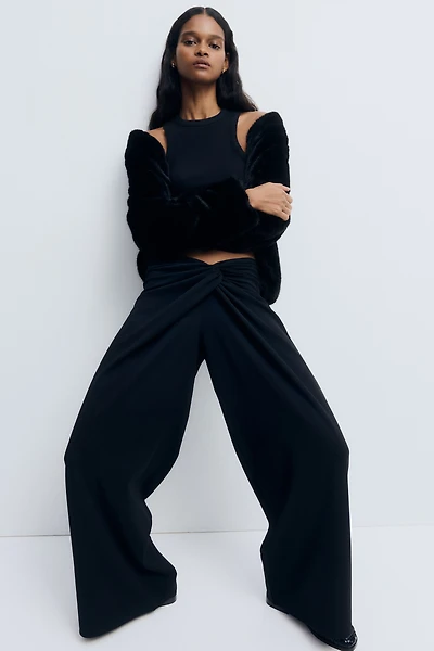 Twisted-Detail Pants