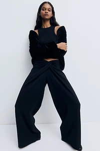 Twisted-Detail Pants