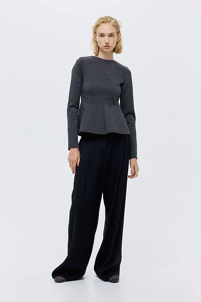 Haut péplum en jersey