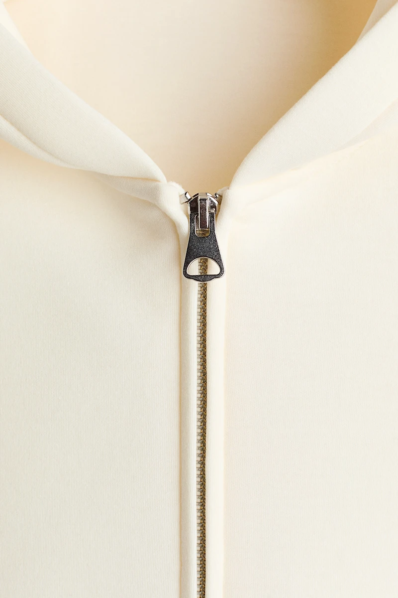 Loose-Fit Scuba Hooded Jacket