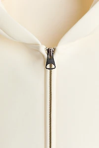 Loose-Fit Scuba Hooded Jacket