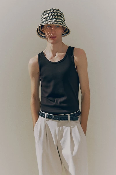 Slim Fit Ribbed Tank Top