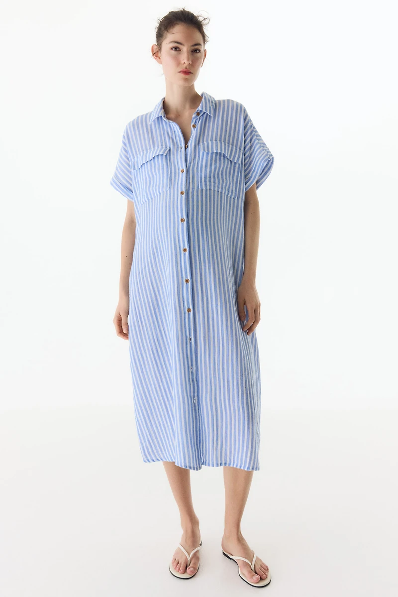 MAMA Muslin Shirt Dress
