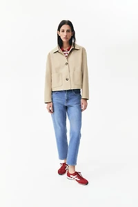 Twill Jacket with Collar