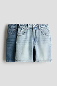 2-Pack Loose-Fit Denim Shorts