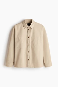 Relaxed-Fit Twill Overshirt