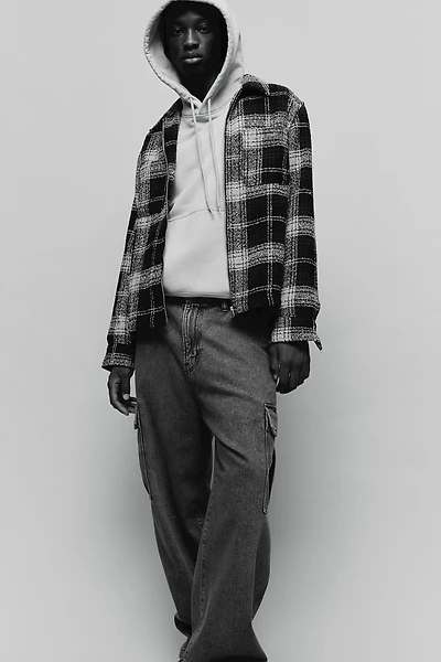 Regular Fit Overshirt with Zipper