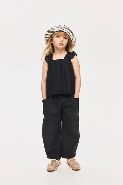 Crinkled Chiffon Top