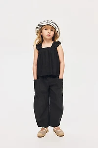 Crinkled Chiffon Top