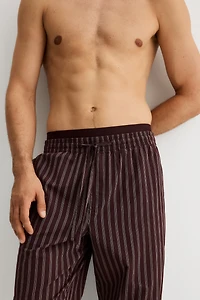 Pantalon décontracté en popeline