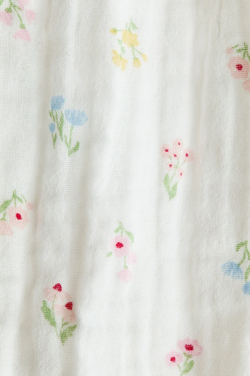 Combinaison à volant en mousseline