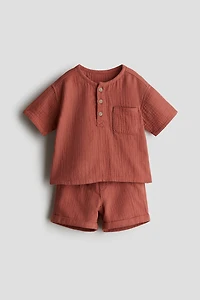 2-piece cotton muslin set