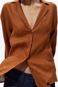 Oversized Linen Shirt