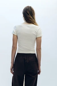 Cotton Drawstring Pants