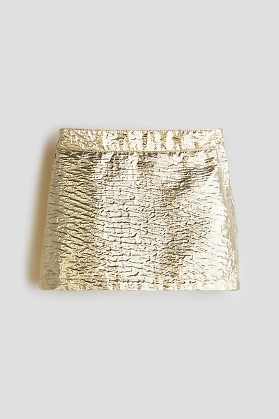 Jupe en tissu jacquard lustré