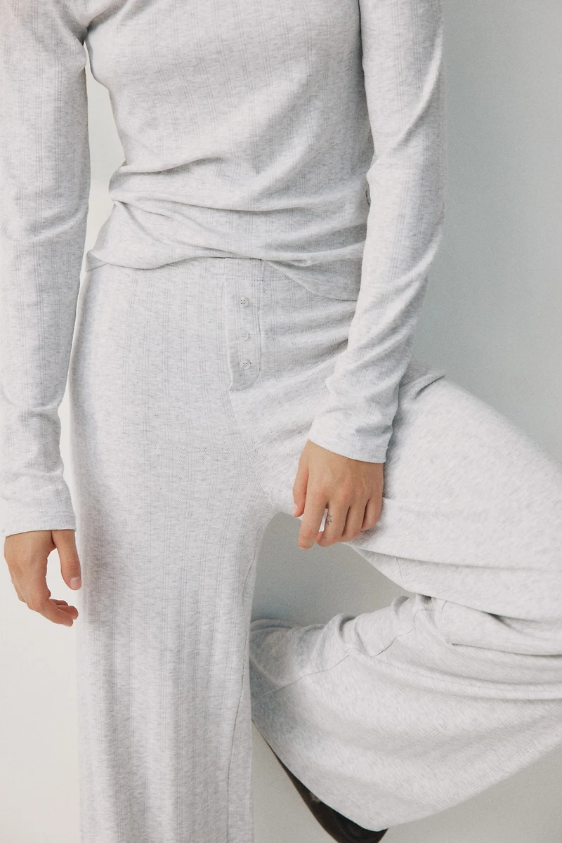 Pointelle Jersey Pajamas
