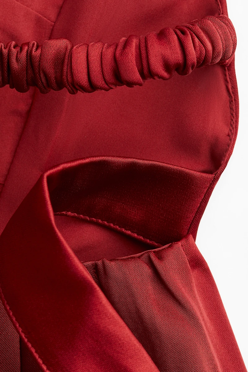 Circle-Skirt Halterneck Dress