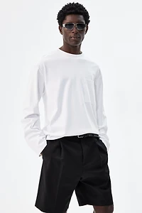 Loose-Fit Long-Sleeved Jersey Shirt
