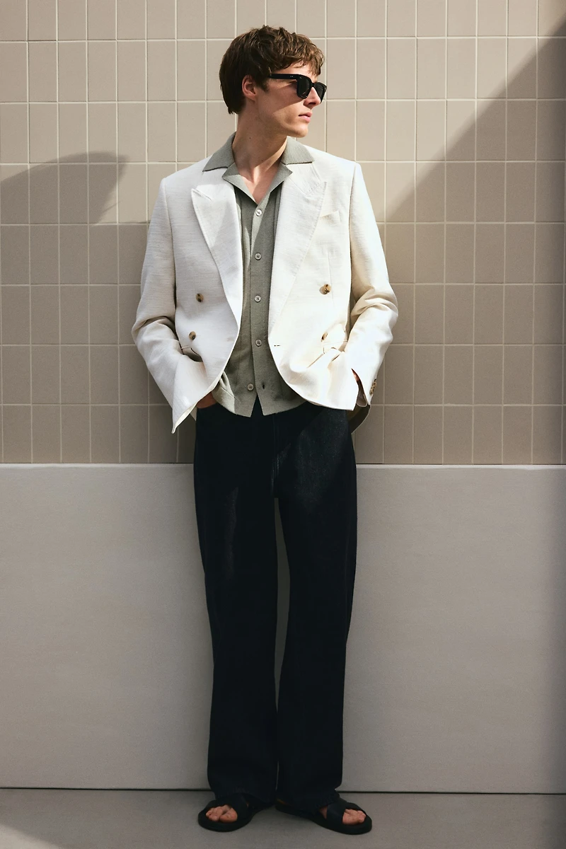 Regular-Fit Linen-Blend Resort Shirt