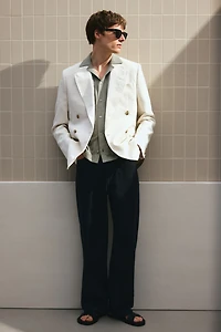 Regular-Fit Linen-Blend Resort Shirt