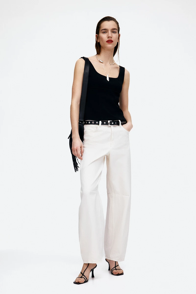 Tapered-Waist Tank Top