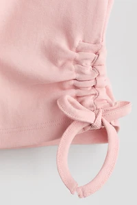 Haut en coton avec cordons de serrage