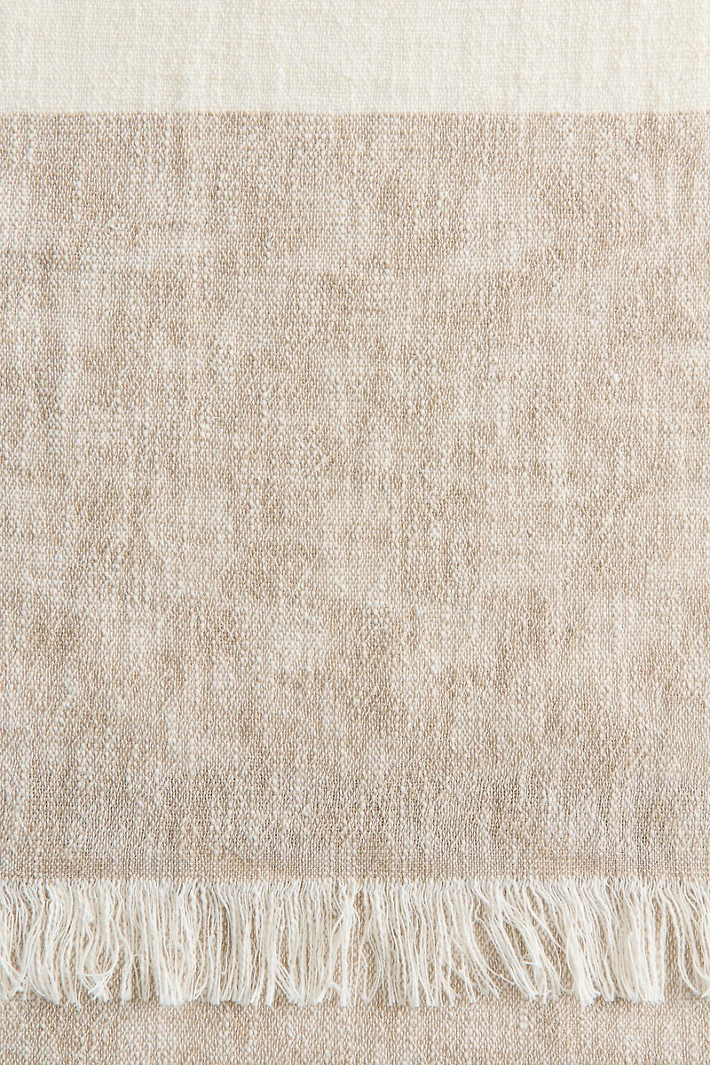 Linen-Blend Throw
