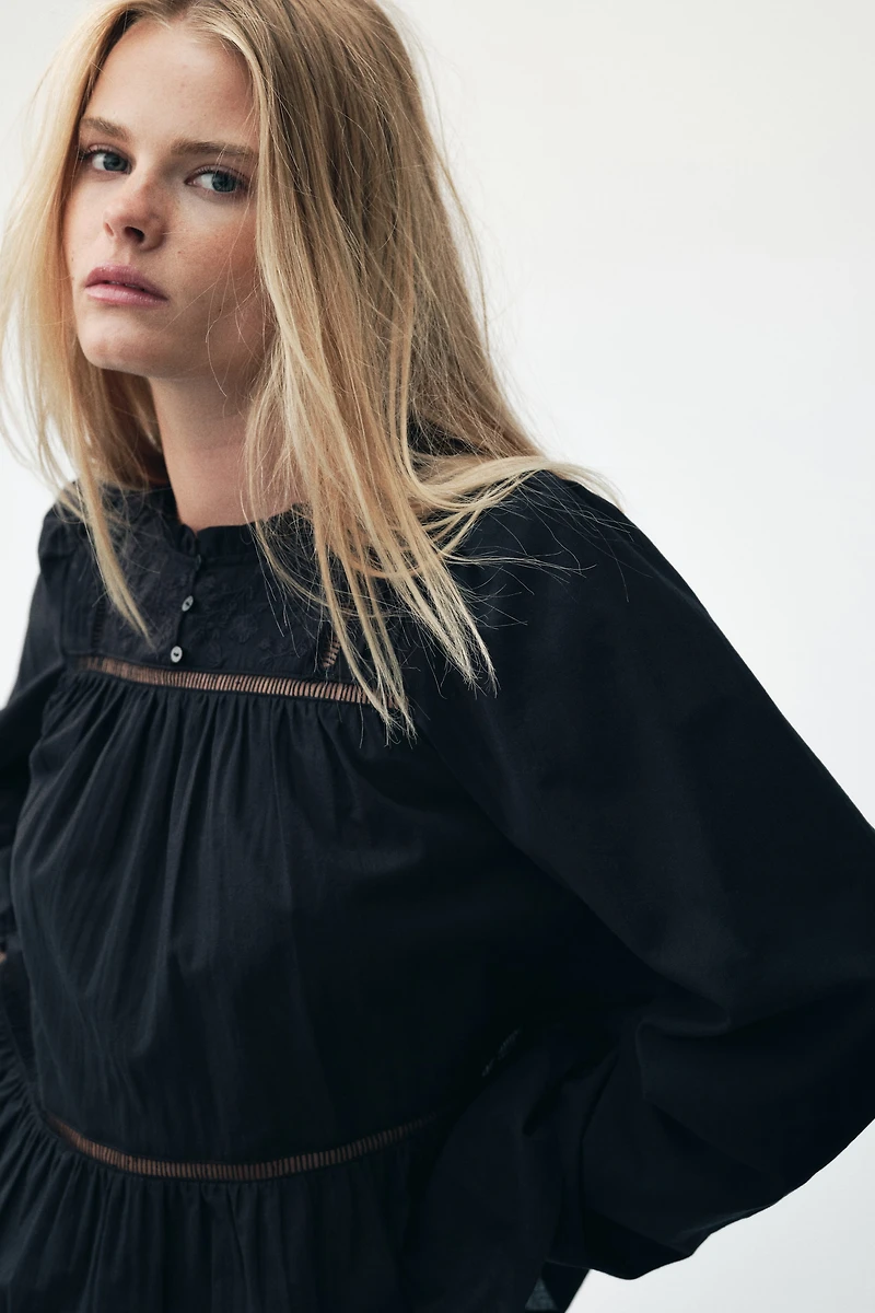 Embroidered Cotton Blouse