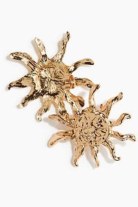 Sunburst-shaped earrings