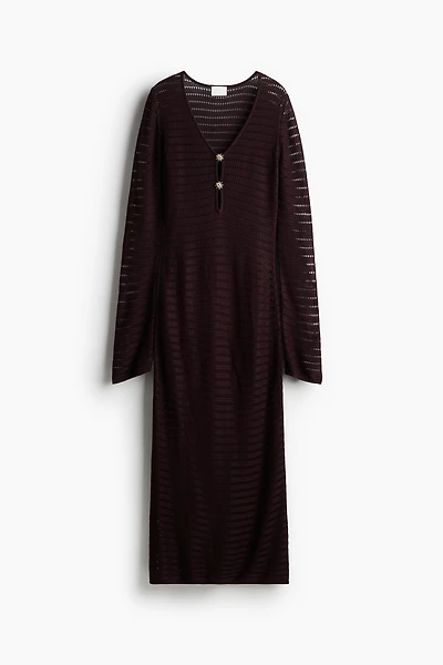 Crochet-Look Dress