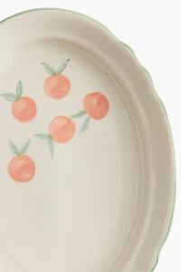 Hand-painted Stoneware Serving Plate