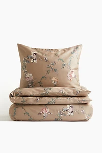 Cotton Sateen Twin Duvet Cover Set