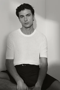 Slim-Fit Knit T-Shirt