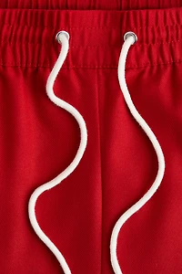 Wide-Leg Drawstring Pants