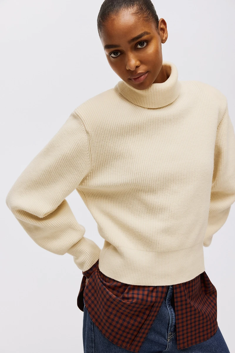 Shoulder-Pad Sweater