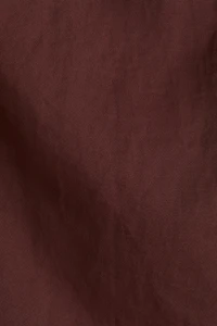 Square-Neck Twill Dress