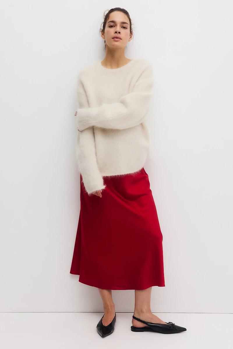 MAMA Satin Slip Skirt