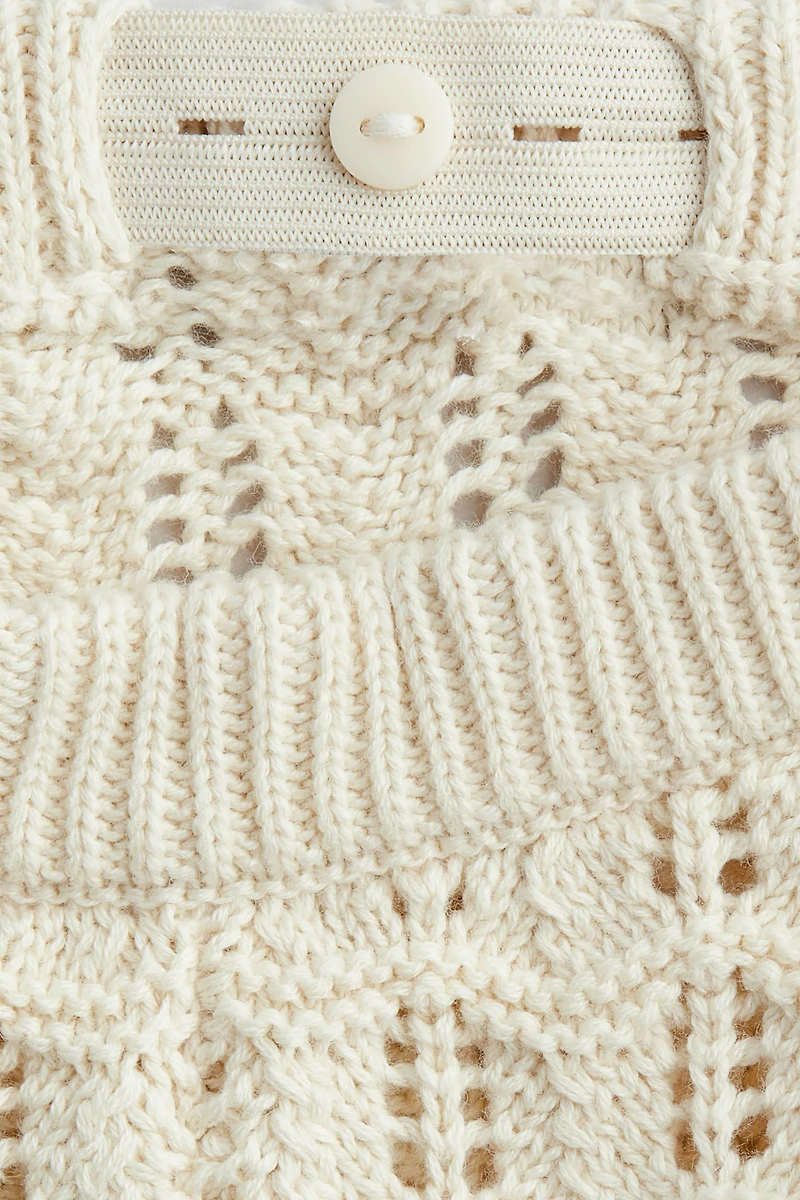 2-Piece Cotton Pointelle-Knit Set