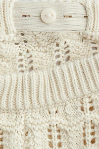 2-Piece Cotton Pointelle-Knit Set
