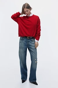 Wide Leg Regular Waist Jeans