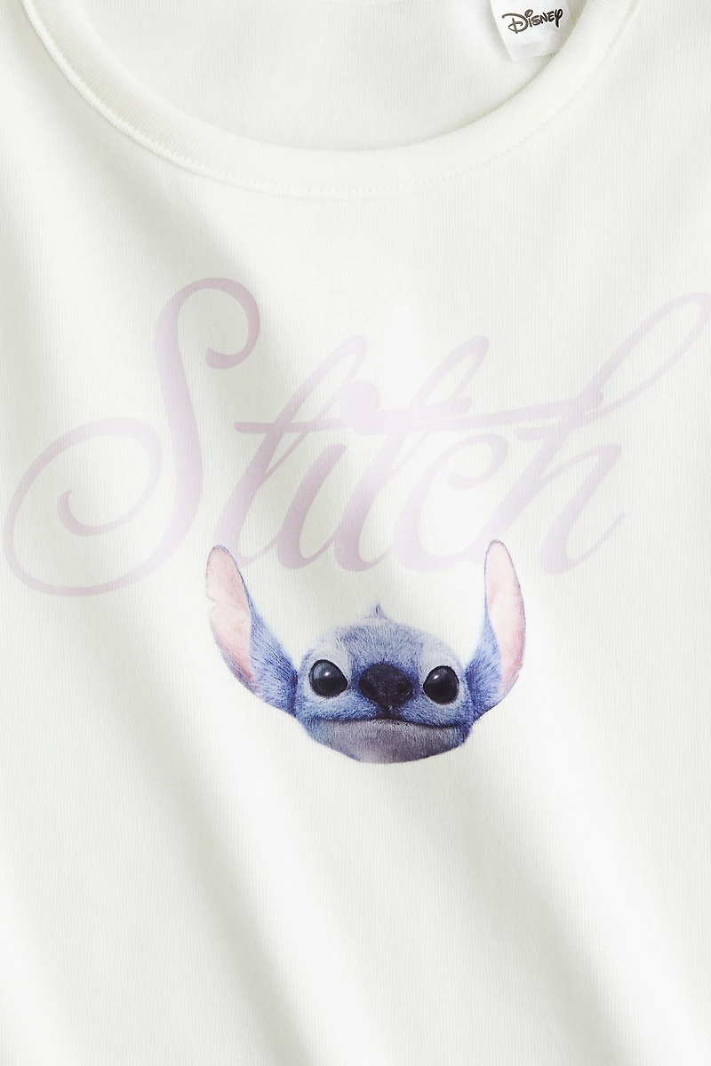 Haut en coton à motif imprimé
