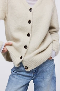 Mohair-Blend Cardigan